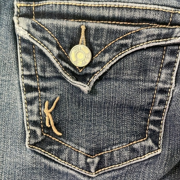 Kut From The Kloth Dark Wash Denim Capri Jeans Size 10 - Picture 6 of 12
